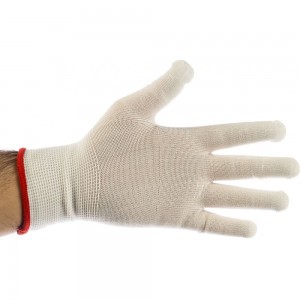 Нейлоновые перчатки без покрытия ULTIMA белые ULT620U/S