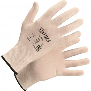 Нейлоновые перчатки без покрытия ULTIMA бел ULT620U/L
