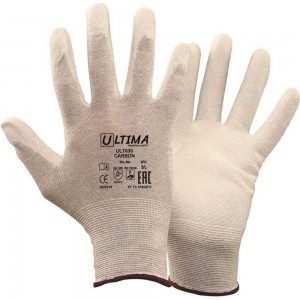Нейлоновые перчатки с карбоновой нитью и полиуретановым покрытием ULTIMA CARBON ULT630/XL