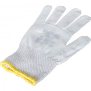 Нейлоновые перчатки без покрытия ULTIMA белые ULT620U/M