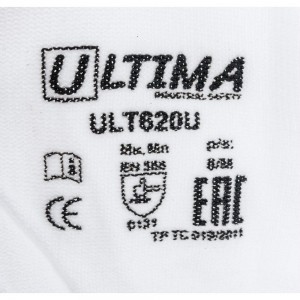 Нейлоновые перчатки без покрытия ULTIMA белые ULT620U/M
