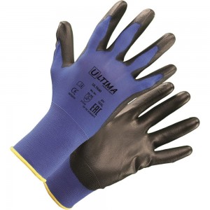 Нейлоновые перчатки повышенной чувствительности с полиуретановым покрытием ULTIMA ULT640/XL