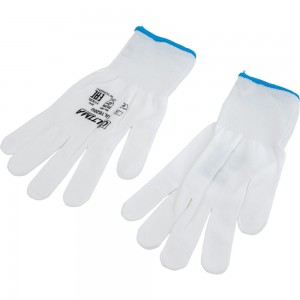 Нейлоновые перчатки без покрытия ULTIMA белые ULT620U/XXL
