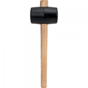 Киянка ULTIMA деревянная рукоятка, 680 г, черная резина, 121043