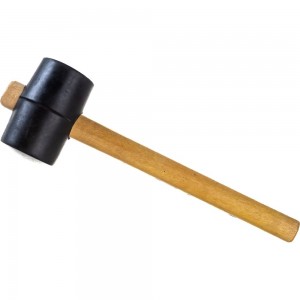 Киянка ULTIMA деревянная рукоятка, 450 г, черная резина, 121042
