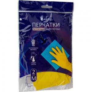 Хозяйственные латексные перчатки без напыления ULTIMA р.М KHL002/M