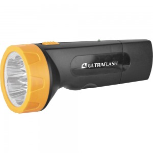 Фонарь Ultraflash LED3827 (аккум 220В, черн /желт, 5 LED, SLA, пластик, коробка) 11241