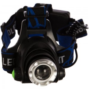 Налобный аккумуляторный фонарь Ultraflash E150 220В, черный, CREE 3Вт, фокус, 2 аккум. 18650, 3 режима 12188
