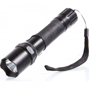 Аккумуляторный фонарь Ultraflash E145 220В, черный, CREE 1 Вт, 3 режима, 18650, бокс 12352