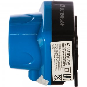 Налобный аккумуляторный фонарь, 220В, голубой, 0.4Вт LED, 1 режим, пластик Ultraflash LED5374 12427