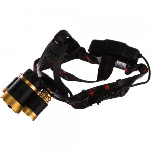 Аккумуляторный налобный фонарь Ultraflash E1333 3,7В, золото/черный 13903