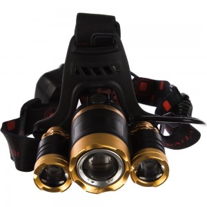 Аккумуляторный налобный фонарь Ultraflash E1333 3,7В, золото/черный 13903