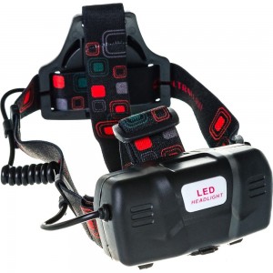 Аккумуляторный налобный фонарь Ultraflash E1336 ,7В, черный 13906