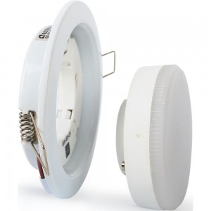 Металлический встраиваемый светильник Ultraflash белый GX-53-01 14055