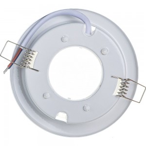 Металлический встраиваемый светильник Ultraflash белый GX-53-01 14055