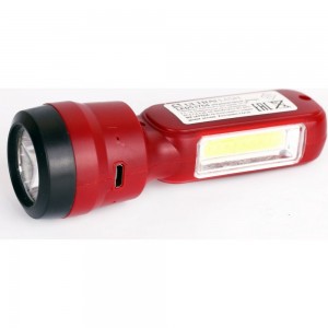 Аккумуляторный фонарь Ultraflash LED53764 4В, красный, 2LED, 3 Вт, 2 режима, USB 14664
