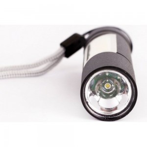 Аккумуляторный фонарь Ultraflash LED51523 4В, черный 2LED, 3 Вт, 3 режима USB 14662