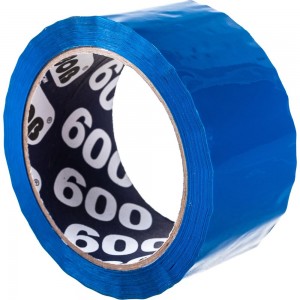 Упаковочная клейкая лента UNIBOB 600 синяя 48 мм х 66 м 214934