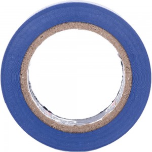 Изолента ПВХ UNIBOB 15 мм х 10 м, синяя, 130 мкм 211768