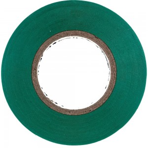 Изолента Unibob ПВХ, 19 мм х 20 м, 150 мкм, зеленая 211756