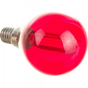 Лампа Uniel LED-G45-5W/RED/E14 GLA02RD светодиодная, форма шар UL-00002985