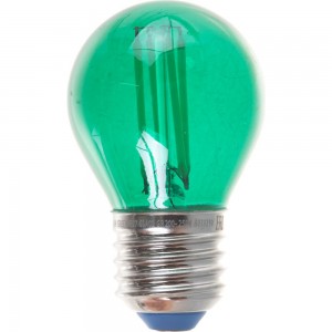 Лампа Uniel LED-G45-5W/GREEN/E27 GLA02GR светодиодная, форма шар UL-00002988