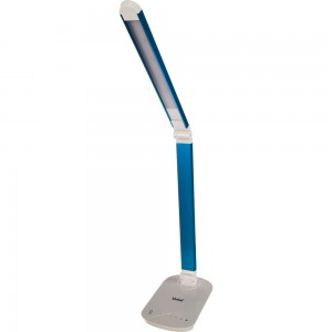 Настольный светильник Uniel TLD-521 Blue/8W//LED/800Lm/5000K/Dimmer/Цвет-синий металлик 10084
