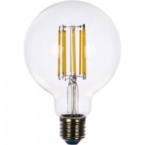 Светодиодная лампа Uniel LED-G95-15W/4000K/E27/CL PLS02WH. Форма шар, прозрачная. UL-00004865