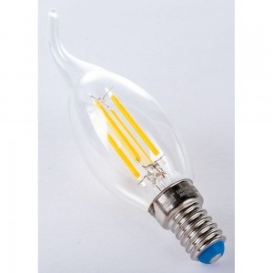 Диммируемая светодиодная лампа Uniel свеча на ветру Серия Air LED-CW35-9W/3000K/E14/CL/DIM UL-00005189