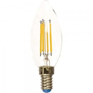 Светодиодная лампа Uniel. Форма свеча Серия Air LED-C35-7,5W/WW/E14/CL GLA01TR UL-00003245