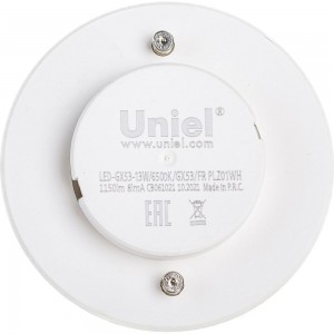 Светодиодная лампа Uniel матовая LED-GX53-13W/6500K/GX53/FR PLZ01WH UL-00005314