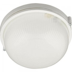 Влагозащищенный светильник Uniel UWL-R01 100W под лампу E27 IP54 WHITE Круг Е27 UL-00006771