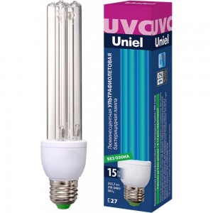 Энергосберегающая бактерицидная лампа Uniel UVCB/E27/CL ESL-PLD-15 UL-00007270
