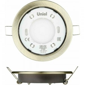 Накладной светильник Uniel ANTIQUE BRASS 10 PROM GX53 H2 UL-00005056