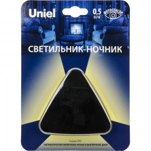 Светильник-ночник Uniel Треугольник, Black Sensor DTL-320 UL-00007224