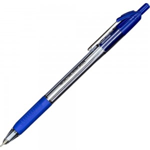 Одноразовая автоматическая шариковая ручка Unimax Unоmax Glide Trio RT GP Steel синяя, 0.5 мм 722468