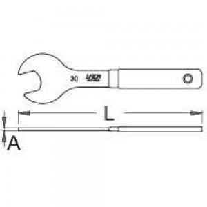 Односторонний конусный ключ Unior 15 мм 624922