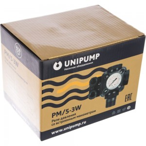 Реле давления с манометром РМ/5-3W Unipump 54654