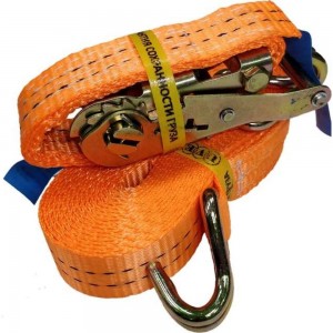 Стяжной ремень UVE 1,0/2,0 т, 6 метров, 35мм, RS2-35-2000-6-orange