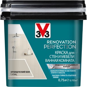 Краска для стен и мебели в ванной комнате V33 RENOVATION PERFECTION 119708