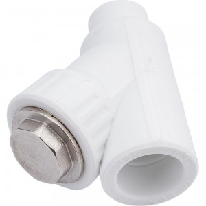 Сетчатый фильтр VALFEX PP-R белый, 32х45°, вн/нр пайка 10142032 036-0621