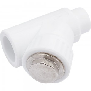 Сетчатый фильтр VALFEX PP-R белый, 32х45°, вн/нр пайка 10142032 036-0621