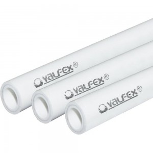 Труба VALFEX PP-R белая, армированная алюминием, 32х5.4 мм, 2 м, Т 90°С Ру25 SDR6 101040322 033-2468
