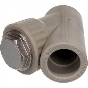Фильтр сетчатый VALFEX PP-R серый, 32 мм, 45 градусов, внутренняя пайка 10141032Г 036-0609