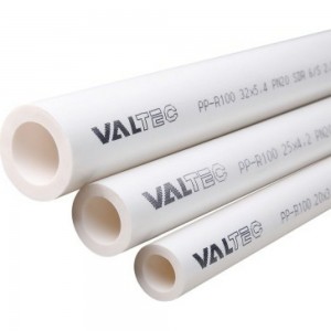 Труба VALTEC PP-R, PN 20, 25 MM (белый) VTp.700.0020.25