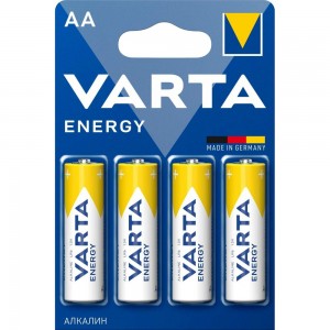 Батарейка Varta ENERGY LR6 AA BL4 Alkaline 1.5V (4106) 04106213414
