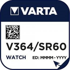 Батарейка Varta 364 (SR621SW) BL1 Silver Oxide 1.55V 00364101111