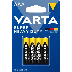 Батарейка Varta SUPERLIFE R03 AAA BL4 Heavy Duty 1.5V (2003) 02003101414