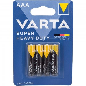Батарейка Varta SUPERLIFE R03 AAA BL4 Heavy Duty 1.5V (2003) 02003101414