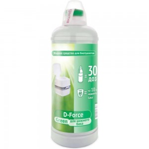 Жидкое средство 1.8 л для биотуалетов D-Force Green Ваше Хозяйство 4620015698328